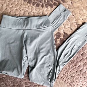 Laser Cut Turquoise Gymshark Leggings